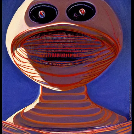 Image similar to alien by wayne thiebaud