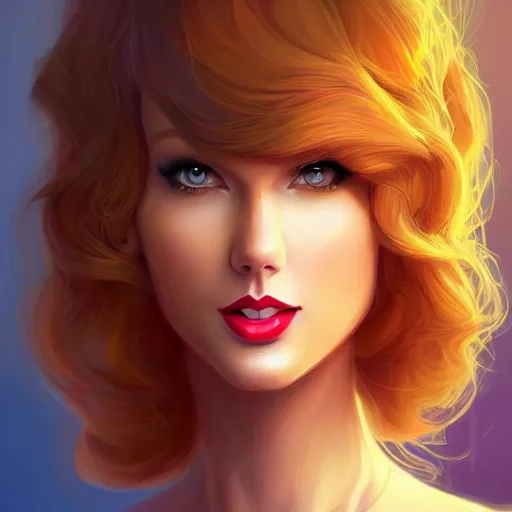 Image similar to a portrait of a beautiful april o'neil and taylor swift, art by lois van baarle and loish and ross tran and rossdraws and sam yang and samdoesarts and artgerm and saruei and disney, digital art, highly detailed, intricate, sharp focus, trending on artstation hq, deviantart, unreal engine 5, 4 k uhd image