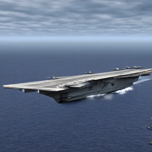 Prompt: A single American Aircraft Carrier in the Pacific, Second World War, aircraft taking off, wide angle, 4k, highly detailed, digital art