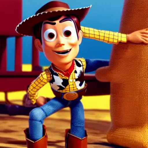 Image similar to Michael Jackson as Woody in Toy Story (1995)