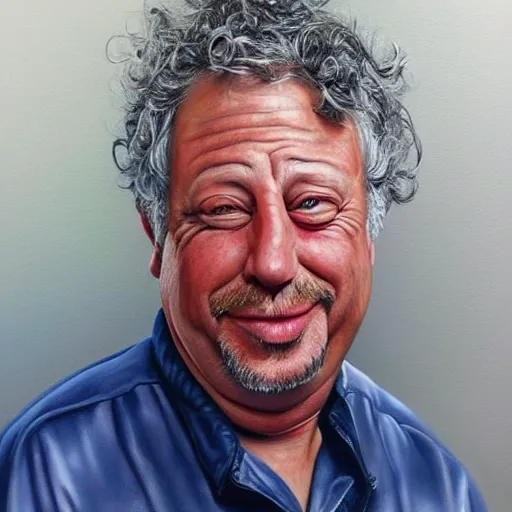 Image similar to Caricature portraits done of Gene Ween, realistic, hyperrealistic, very realistic, highly detailed, very detailed, extremely detailed, detailed, oil painting, digital art, trending on artstation