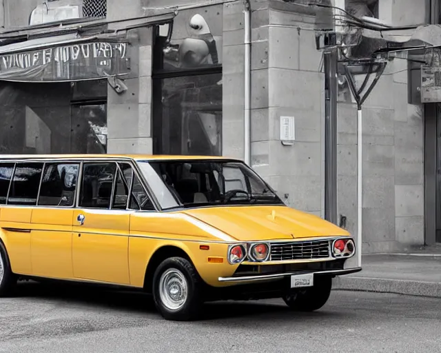 Prompt: 1970s ferrari minivan