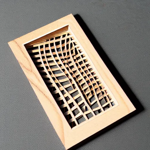 Image similar to layered lasercut wood