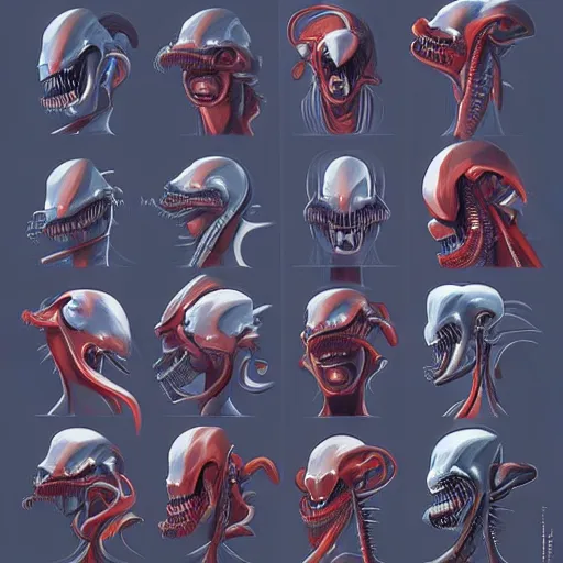 Image similar to face icon stylized minimalist xenomorphs, loftis, cory behance hd by jesper ejsing, by rhads, makoto shinkai and lois van baarle, ilya kuvshinov, rossdraws global illumination