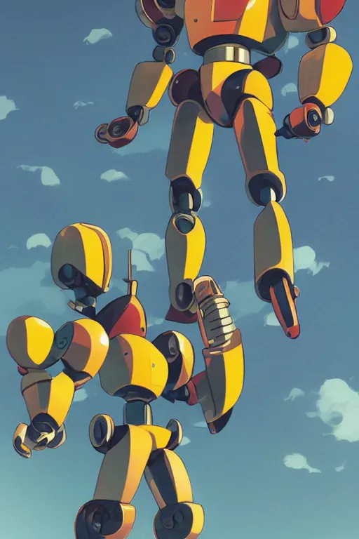 Image similar to metabots medabots medarotto medarot robot minimalist comics, behance hd by jesper ejsing, by rhads, makoto shinkai and lois van baarle, ilya kuvshinov, rossdraws global illumination ray tracing hdr radiating a glowing aura