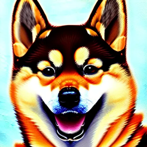 Prompt: epic professional oil painting of a shiba inu dog, epic, stunning, gorgeous, intricate detail, much wow, 4K, masterpiece