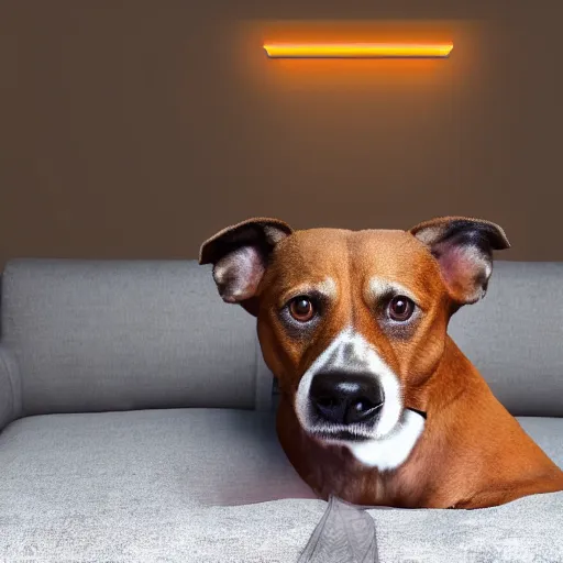 Image similar to a dog with steve harvey's face, studio lighting, 4 k, photorealistic, award winning