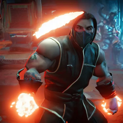 Prompt: Jeff Gerstmann in Mortal Kombat 11