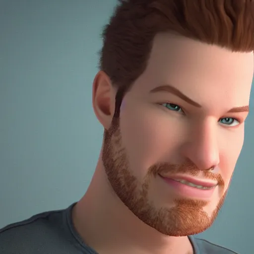 Prompt: still of steven bonnell in a disney pixar movie, 3 d render, octane render