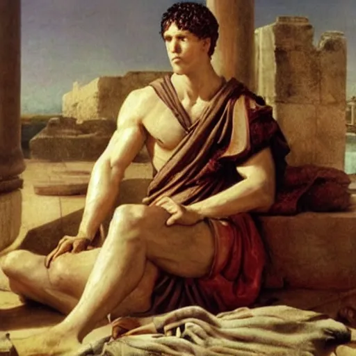 Image similar to “Patroclus with Achilles”