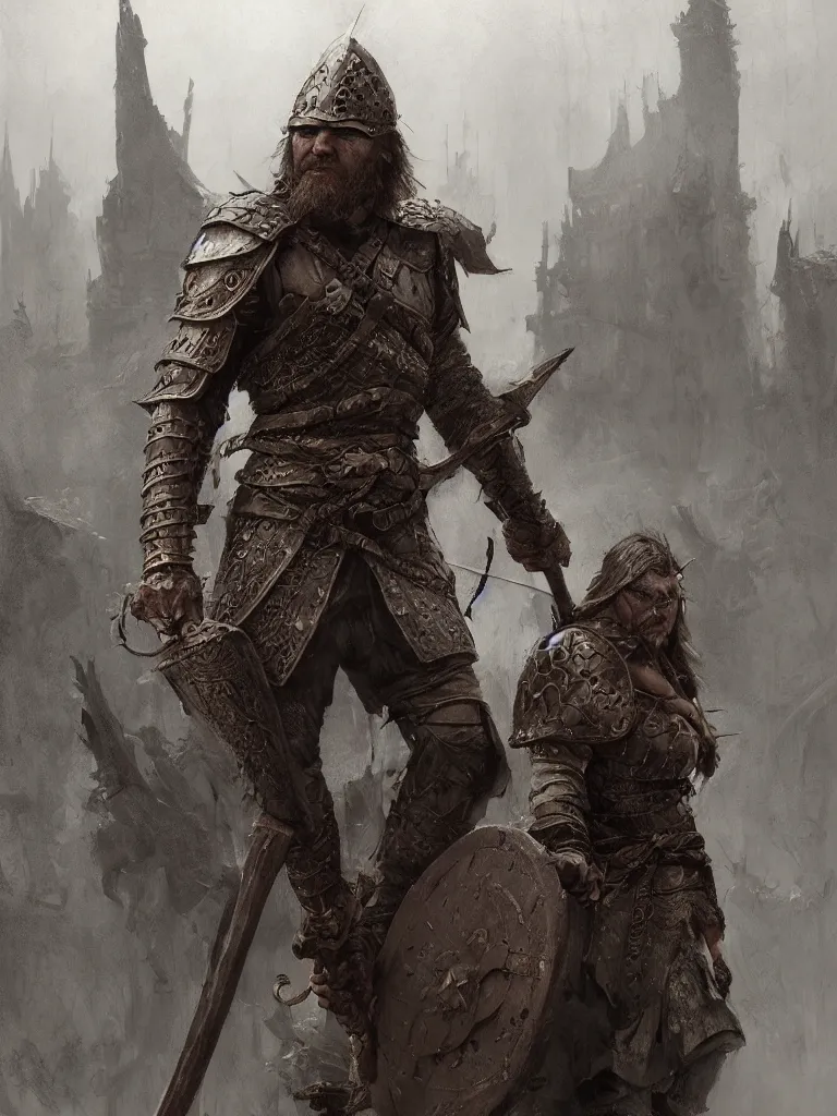 Image similar to viking warrior, as inquisitor medieval, dark, intricate, highly detailed, smooth, artstation, digital illustration by Ruan Jia and Mandy Jurgens and Artgerm and Wayne Barlowe and Greg Rutkowski and Zdislav Beksinski hyper realistic, dystopian, solarpunk, realism, magical imagery, best algorithm, digital cinema camera, cooke lens feel, wide angle, 3D modelling, digital art, art by Zbrush