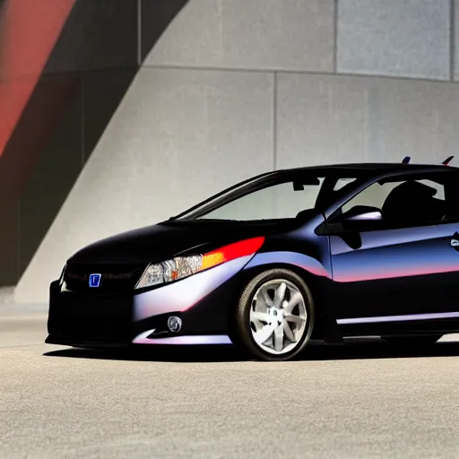 Prompt: 2 0 1 3 civic si coupe with no wheels and ultra realistic mirror paint unreal engine