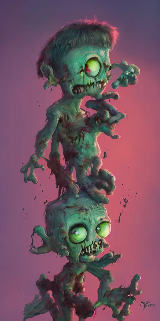 Image similar to cute zombie character designed by disney and pixar , movie poster, highly detailed, digital painting, artstation, concept art, cinematic, sharp focus, illustration