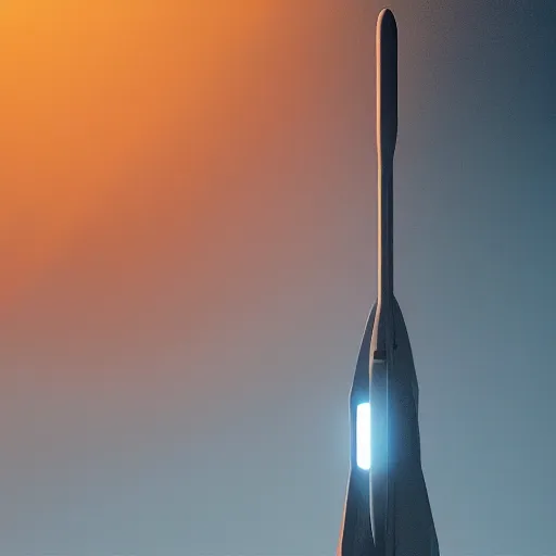 Image similar to blade runner 2 0 4 9 city architecture, spacex starship rocket launch, environmental lighting, ray tracing, highly detailed, editorial, dslr, 2 4 mm, octane render, unreal engine 5, 4 k