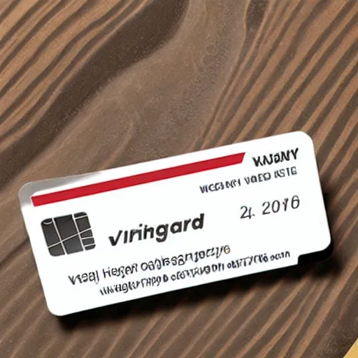 Prompt: vingcard hotel key card, prepunched