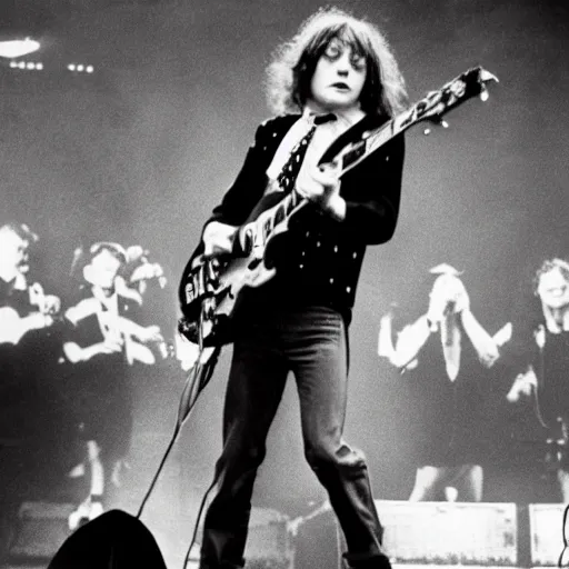 Image similar to Dave !dream Angus Young in stage