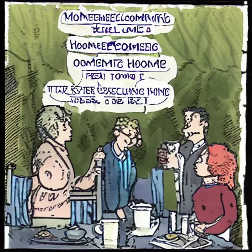 Image similar to a never before seen panel of the welcoming homestick