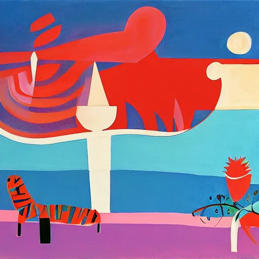 Image similar to art by Mary Blair