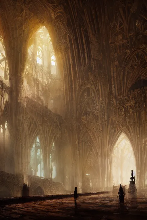 Image similar to inside king arthur castle, intricate, elegant, volumetric lighting, digital painting, highly detailed, artstation, sharp focus, illustration, concept art, ruan jia, steve mccurry