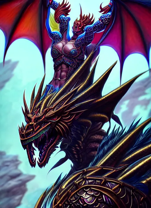 Image similar to athletic and muscular humanoid dragon creature!!!! draconian!! intricate ornate iridescent scale armor!! character concept art, sharp focus, octane render! unreal engine 5! highly rendered!! trending on artstation!! detailed linework!! illustration by artgerm, wlop, and chie yoshii