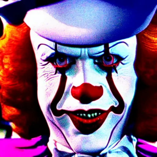 Image similar to Pennywise as Willy Wonka 4K quality super realistic