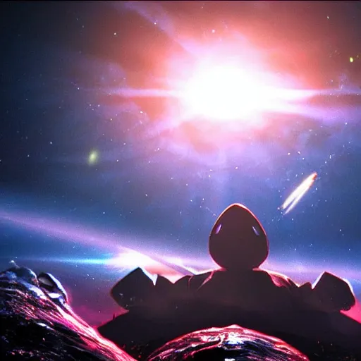 Prompt: world ending monster, in space, cinematic lighting, award winning