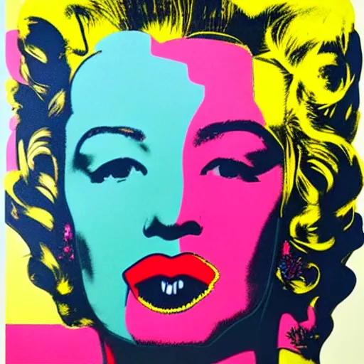 Image similar to female portrait in oil by james jean, by andy warhol, by roy lichtenstein