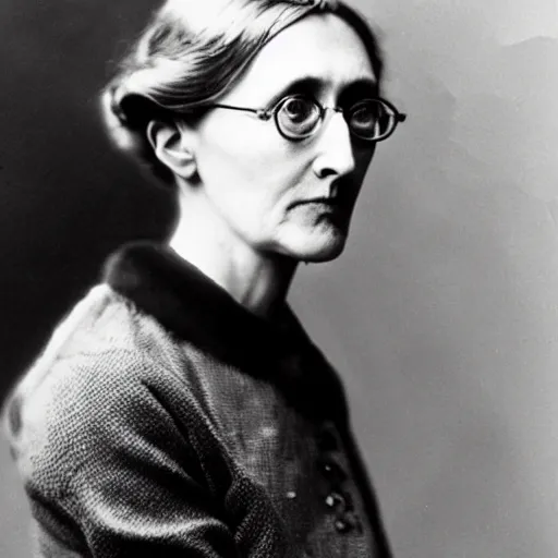 Image similar to Virginia Woolf as a pro e-sports player