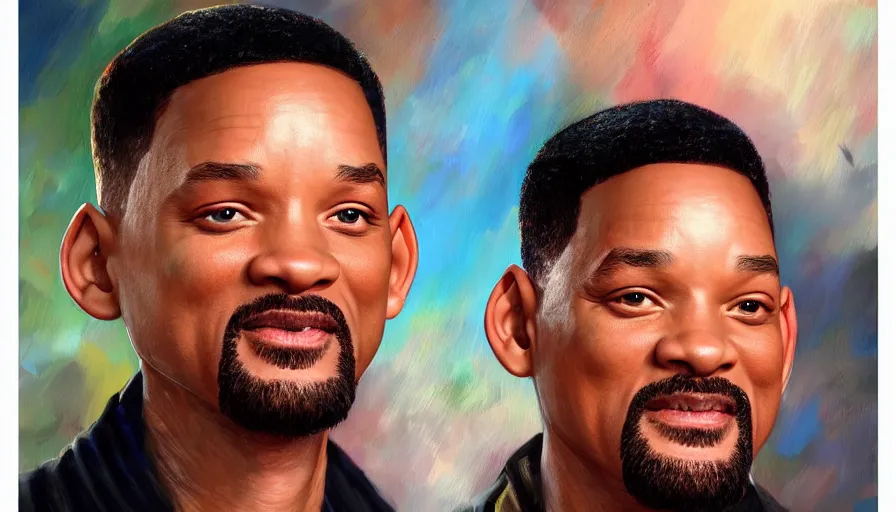 Prompt: will smith paint by various artists, hyperdetailed, artstation, cgsociety, 8 k