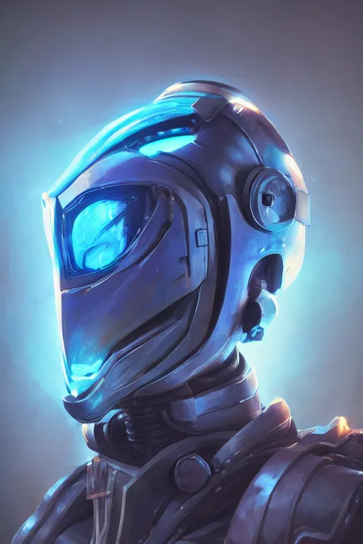 Image similar to epic mask helmet robot ninja portrait stylized as fornite style game design fanart by concept artist gervasio canda, behance hd by jesper ejsing, by rhads, makoto shinkai and lois van baarle, ilya kuvshinov, rossdraws global illumination radiating a glowing aura global illumination ray tracing hdr render in unreal engine 5