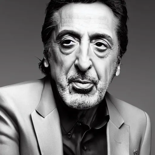 Image similar to portrait of al pacino by mitch griffiths