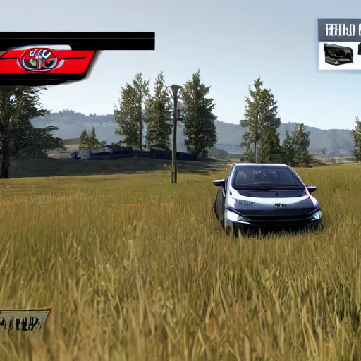 Prompt: toyota prius, in h 1 z 1, screenshot