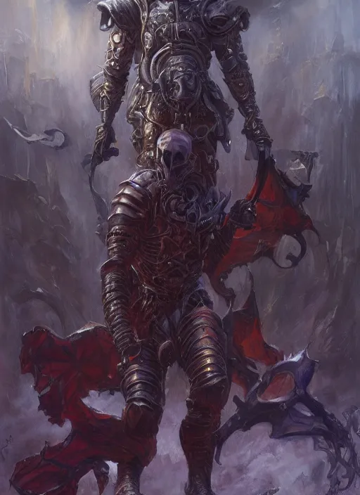 Prompt: The Eldritch Knight, full body fantasy art by Donato Giancola, Craig Mullins, digital art, trending on artstation