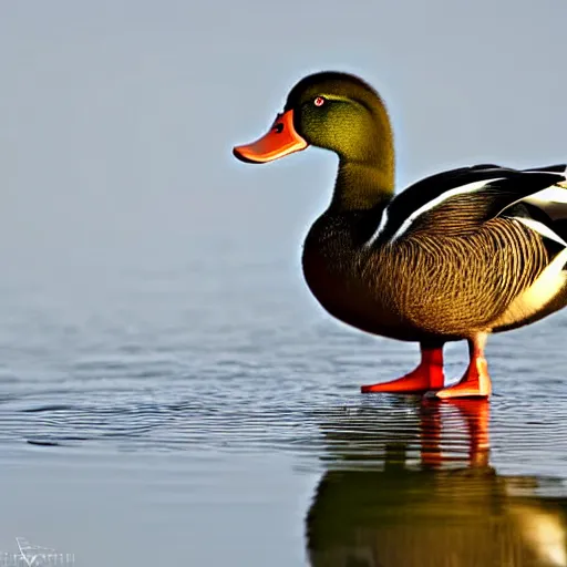 Prompt: a duck - cat - hybrid with a beak, animal photography, wildlife photo