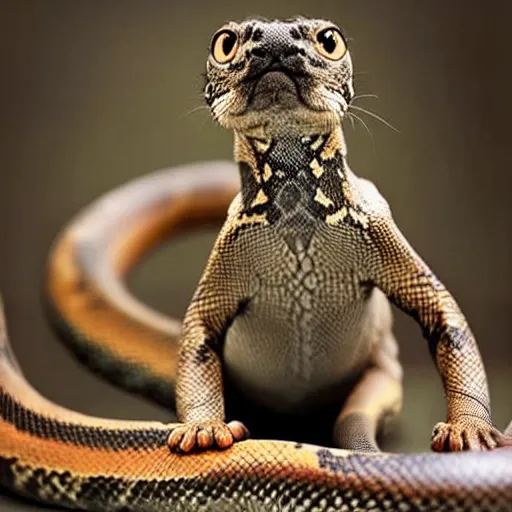 Image similar to a snake - cat - hybrid, reptile, animal photography