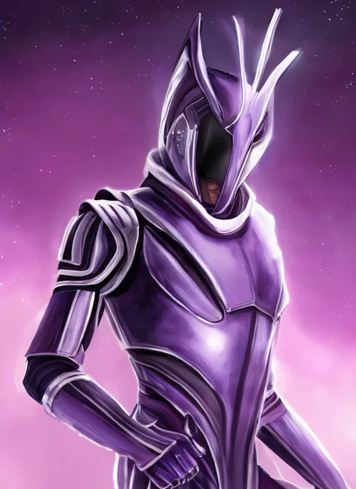 Image similar to cinematic front shot, galactic sized proportional stunning beautiful hot elegant michael jackson, detailed sleek cyborg, no helmet, sleek purple eyes, sleek silver armor, smooth fuschia skin, in space, holding a planet, epic proportions, epic size, epic scale, furry art, dragon art, giantess art, warframe fanart, furaffinity, deviantart