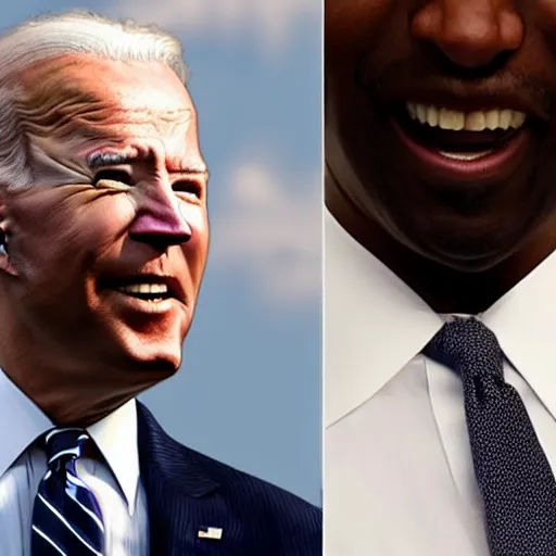 Prompt: black joe biden,