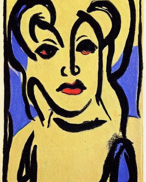 Image similar to God. Portrait by Ernst Kirchner. Marlene Dumas.