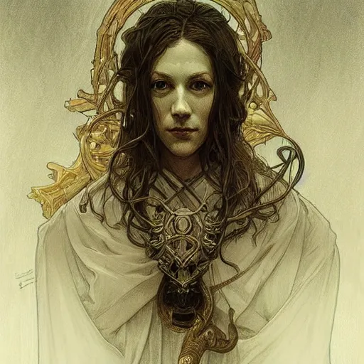 Prompt: amazing lifelike award winning pencil illustration of h. p. lovecraft trending on art station artgerm greg rutkowski alphonse mucha cinematic