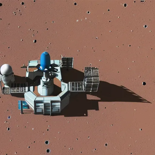 Image similar to spacestation on mars