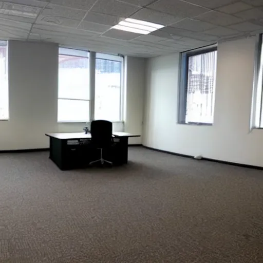 Image similar to an empty office, office for rent, craigslist photo