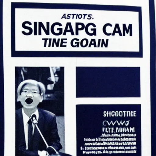 Image similar to a 1 9 9 0 s singaporean government camapign poster