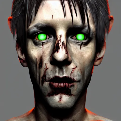 Prompt: portrait of limahl as a zombie with cuts on face, 7 days to die zombie, fine art, award winning, intricate, elegant, sharp focus, cinematic lighting, highly detailed, digital painting, 8 k concept art, art by guweiz and z. w. gu, masterpiece, trending on artstation, 8 k