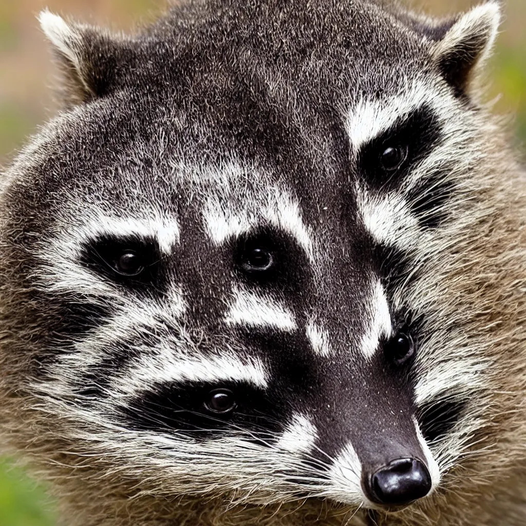 Prompt: a buff raccoon