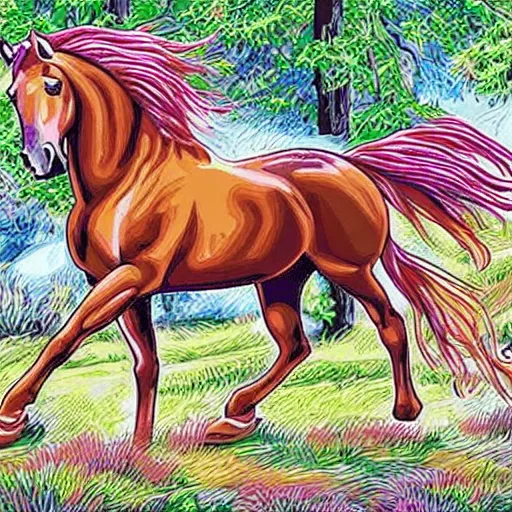 Image similar to horses color by numbers