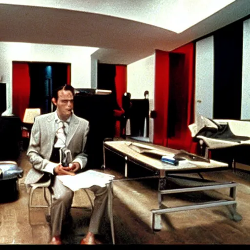 Image similar to liminal space in American Psycho (1999)