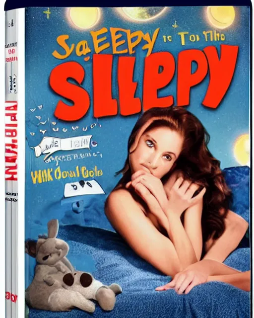 Prompt: 'Sleepy Time in Bed: The Movie' blu-ray DVD case still sealed in box, ebay listing