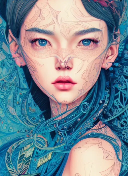 Prompt: girl venizian, extremely detailed, sharp focus, portrait, smooth, digital illustration, by james jean, by eliza ivanovo, by rossdraws, sakimichan