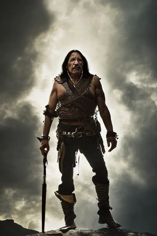 Prompt: danny trejo historical warrior, 8 k, hdr, great light, by greg rutkowski and annie leibowitz