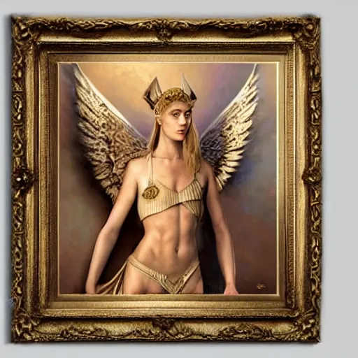 Prompt: valkyrie angel, correct female anatomy, low cut light armor, extremely detailed oil painting, highly detailed, abstract, 1 9 2 0's colored pencil art style, deep aesthetic, 8 k, highly ornate intricate details, cinematic lighting, rich colors, digital artwork, beautiful scenic view, ray tracing, hyperrealistic, photorealistic, cinematic landscape, trending on artstation, concept art,